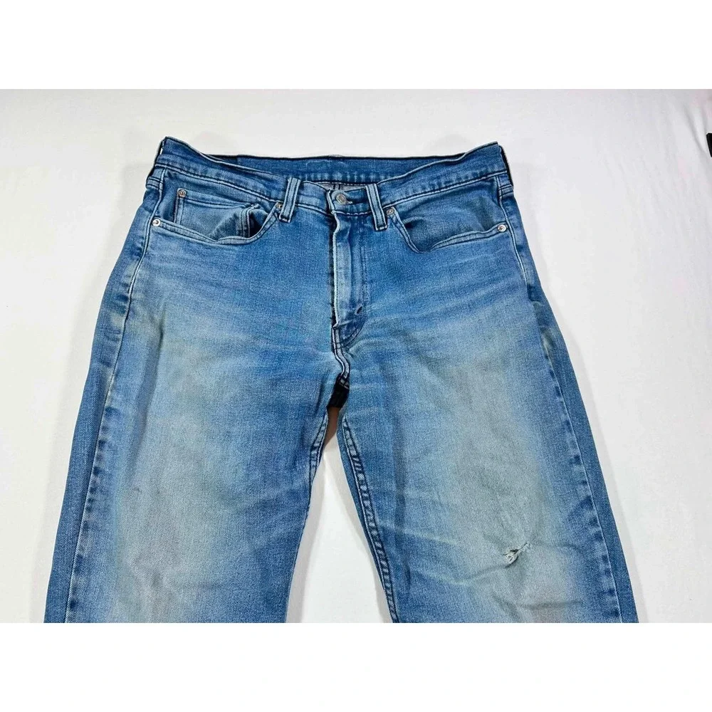 Levis 514 Straight Fit Jeans Mens 34x30 Blue Denim Medium Wash Casual Pants